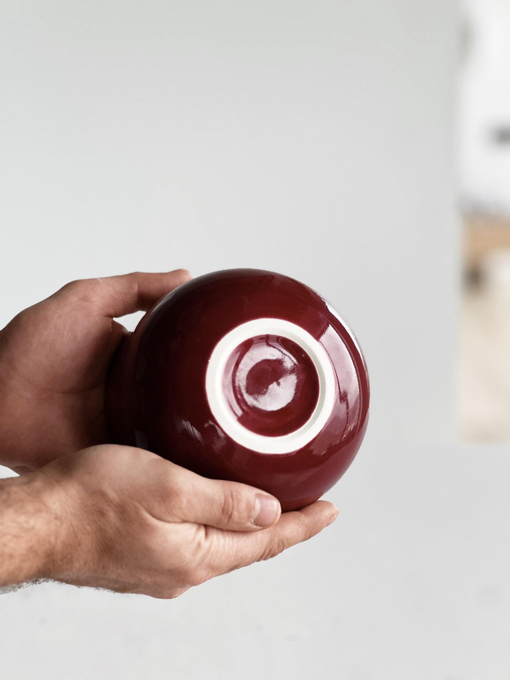 Handmade Cherry Ceramic Matcha Set: Bowl, Vase, Whisk Holder